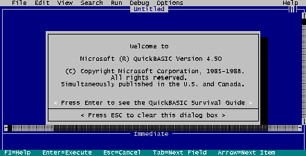 Microsoft QuickBasic